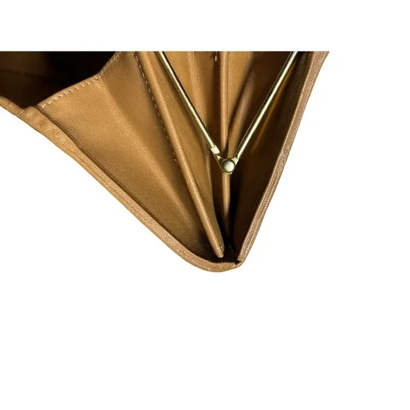 Celine Macadam Triomphe Wallet Brown Coated Canvas Vintage M10 Made in Italy - Picture 9 of 11